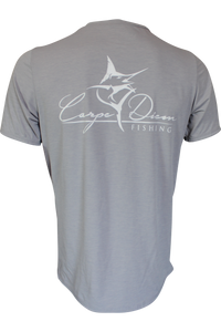 Men's Classic Performance Short Sleeve Light Grey - Carpe Diem Fishing Apparel